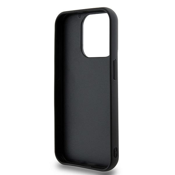 DKNY 3D Rubber Repeat Pattern-etui til iPhone 15 Pro - sort