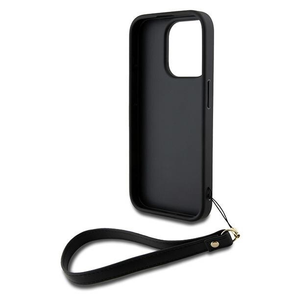 DKNY Håndledsrem Stock Logo etui til iPhone 15 Pro - sort