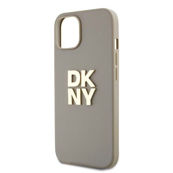 DKNY Håndledsrem Stock Logo etui til iPhone 15 / 14 / 13 - beige