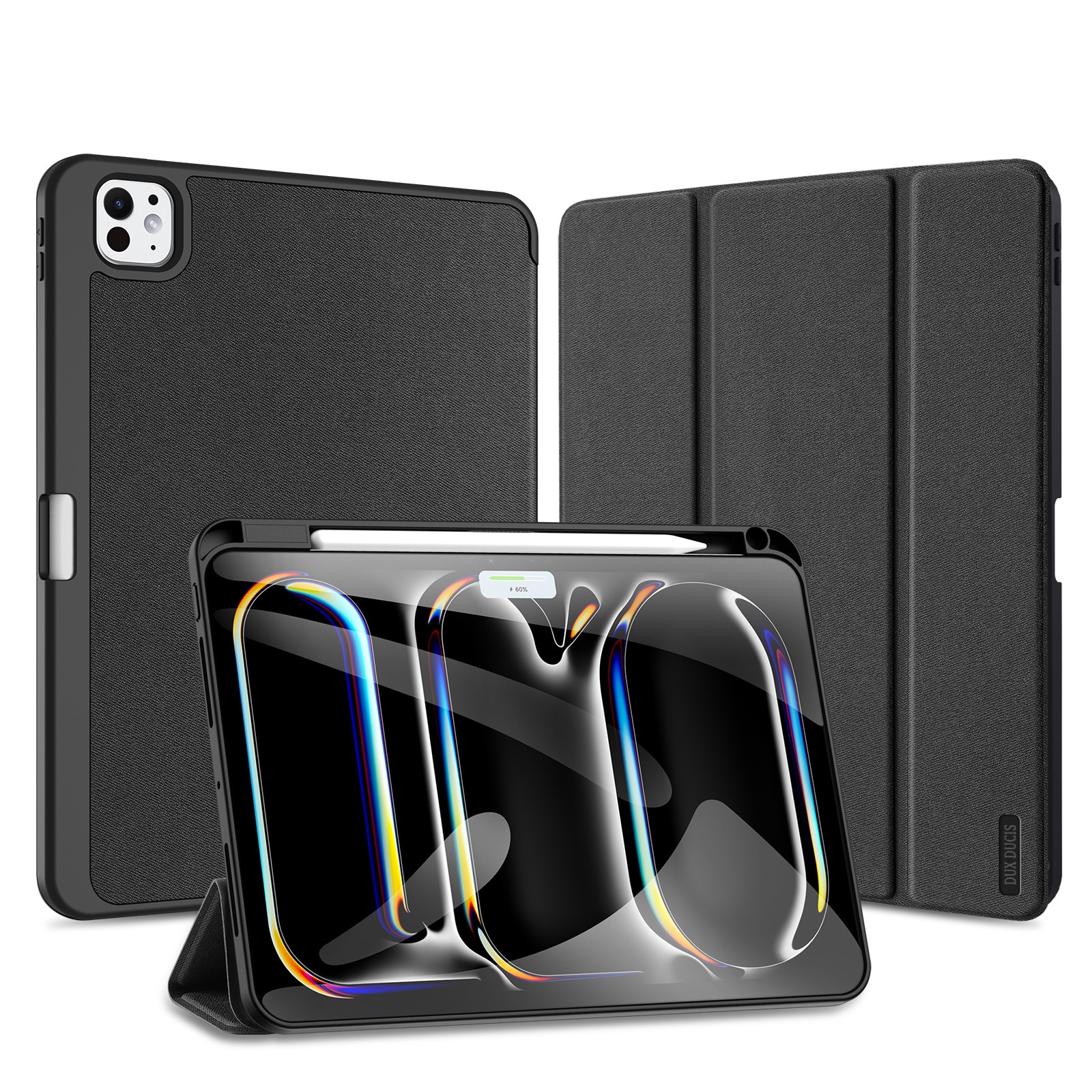 Dux Ducis Domo flip- og smart sleep-etui til iPad Pro 11" 2024 - sort