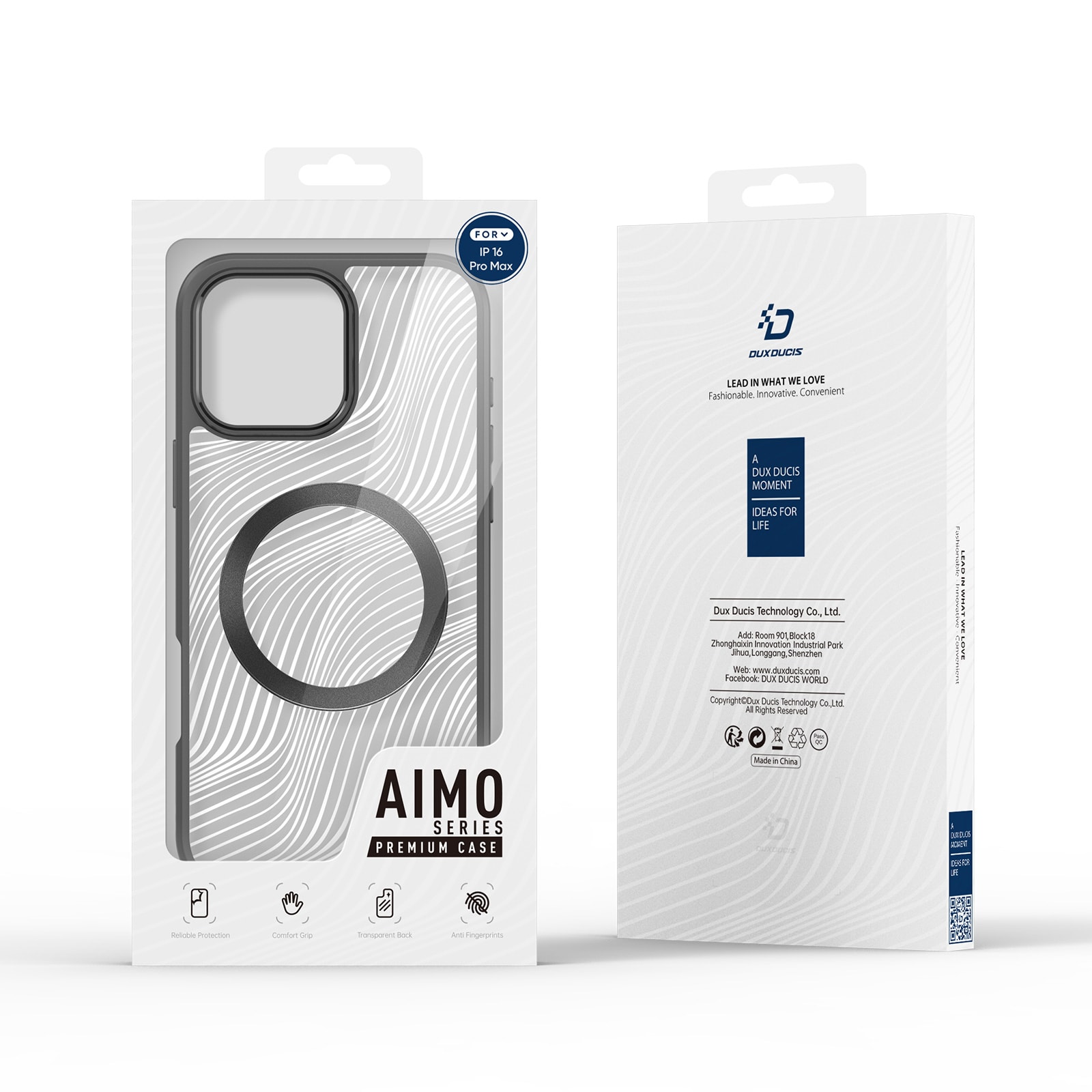 Dux Ducis Aimo Mag-etui med MagSafe til iPhone 16 Pro Max - sort