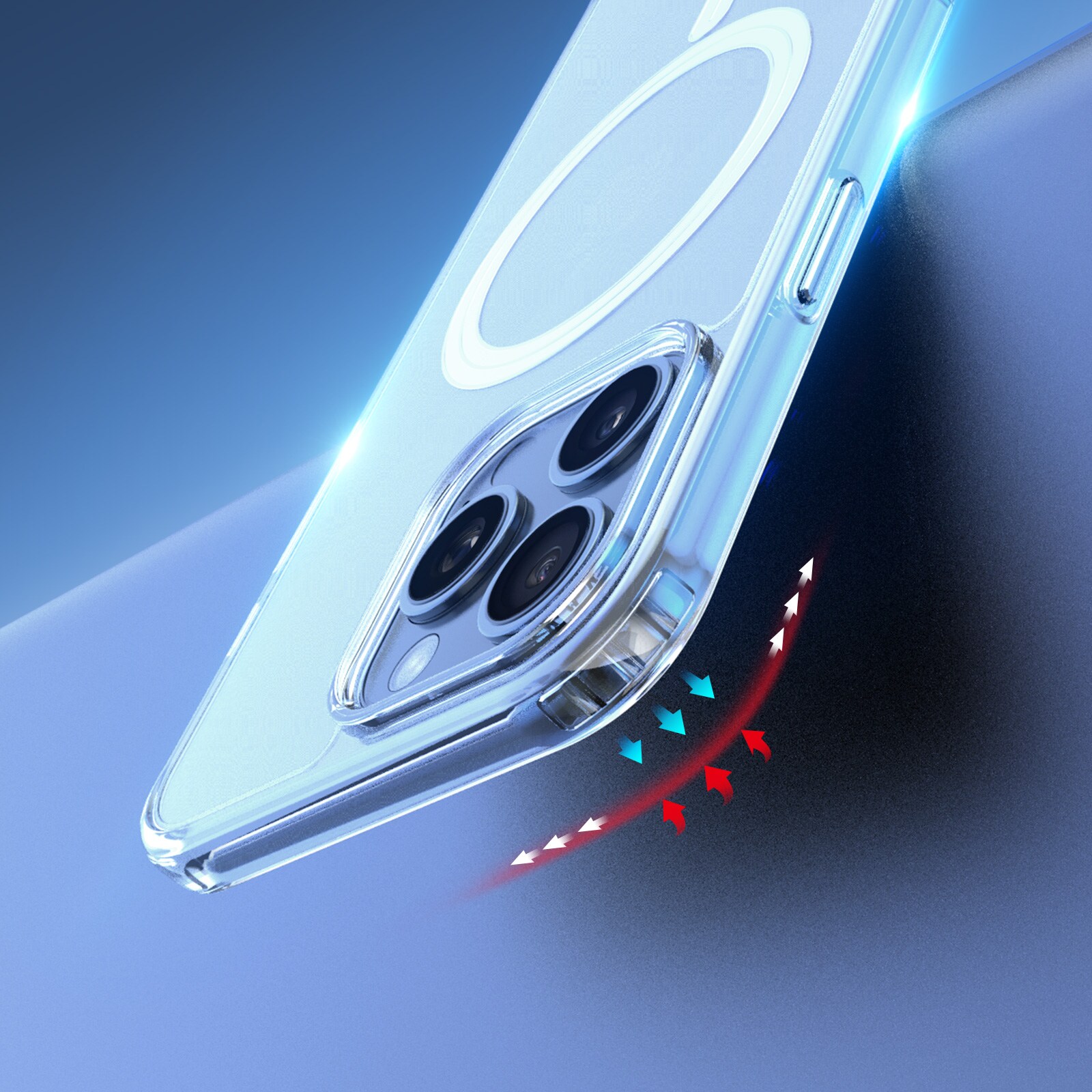 Dux Ducis Clin Mag-etui med MagSafe til iPhone 16 Pro Max - gennemsigtig