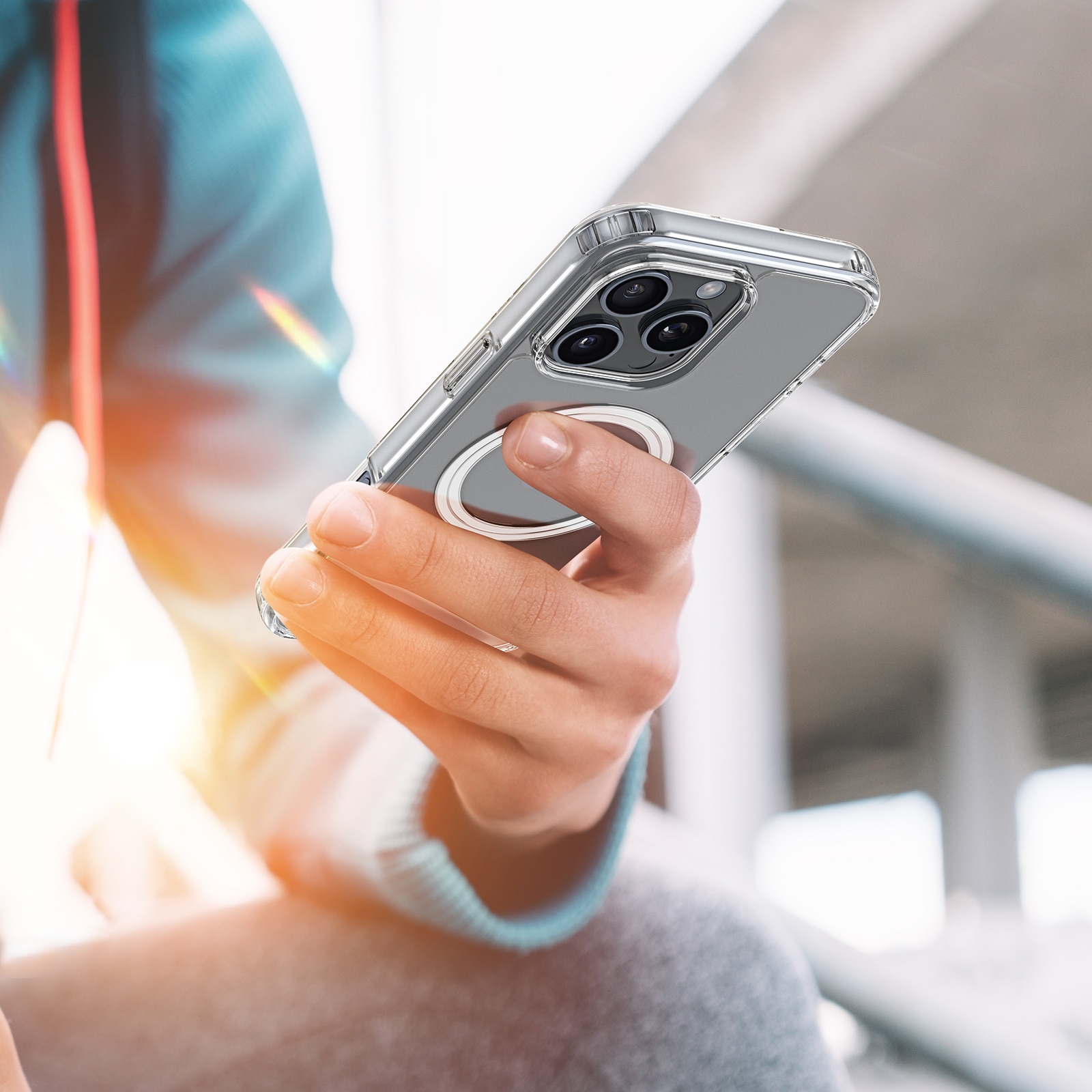 Dux Ducis Clin Mag-etui med MagSafe til iPhone 16 Pro Max - gennemsigtig
