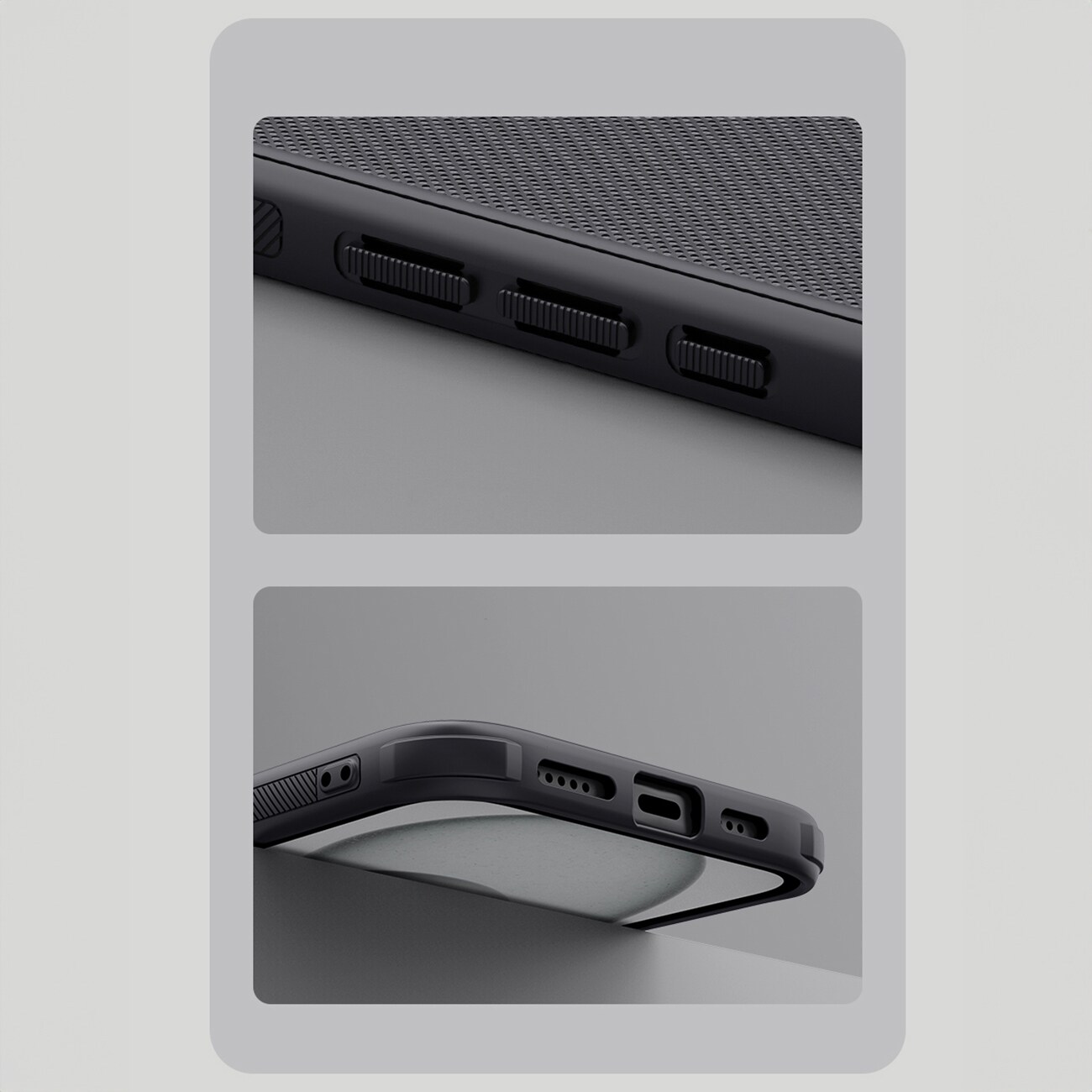 Nillkin Super Frosted Shield Pro magnetisk etui til iPhone 16 - sort