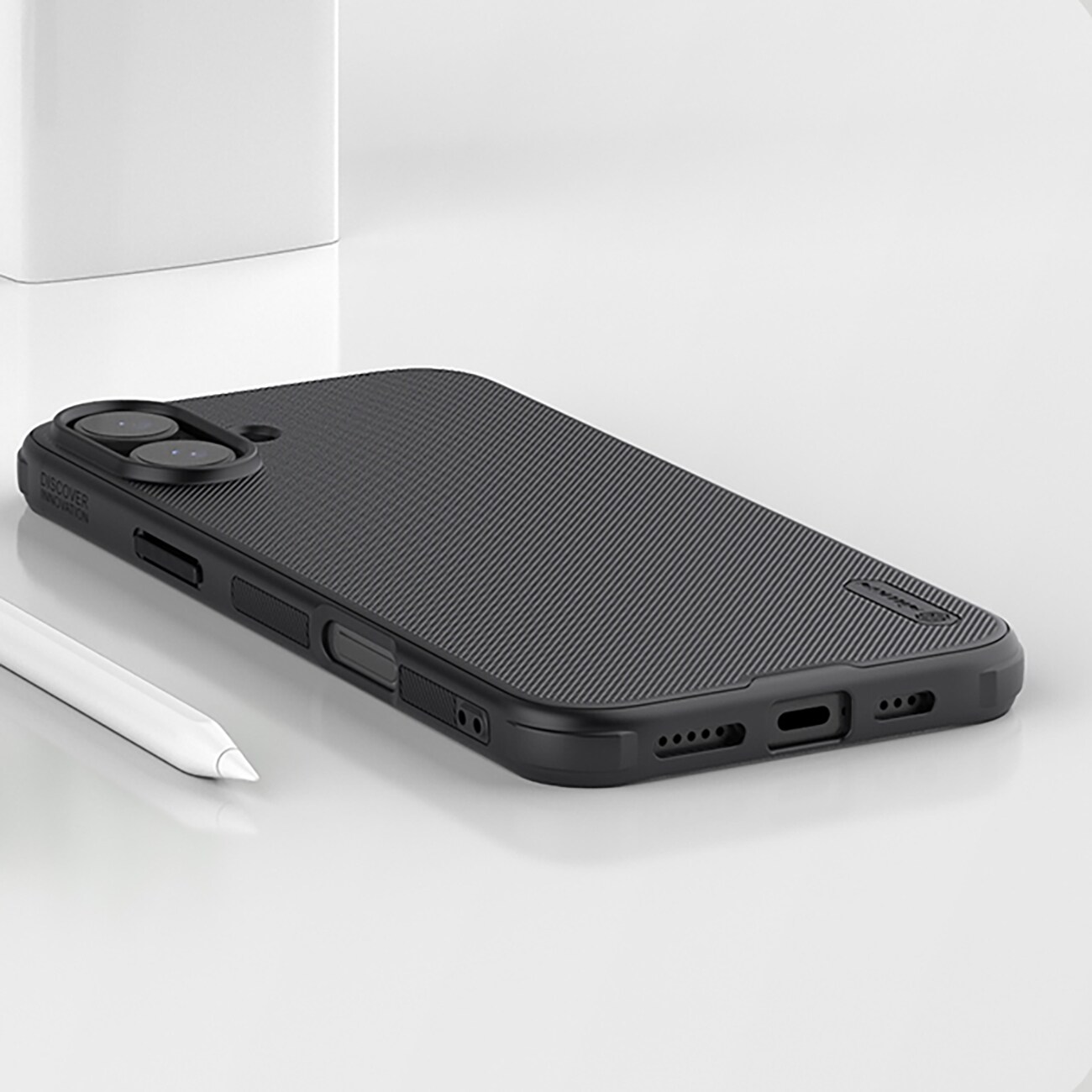 Nillkin Super Frosted Shield Pro magnetisk etui til iPhone 16 - sort
