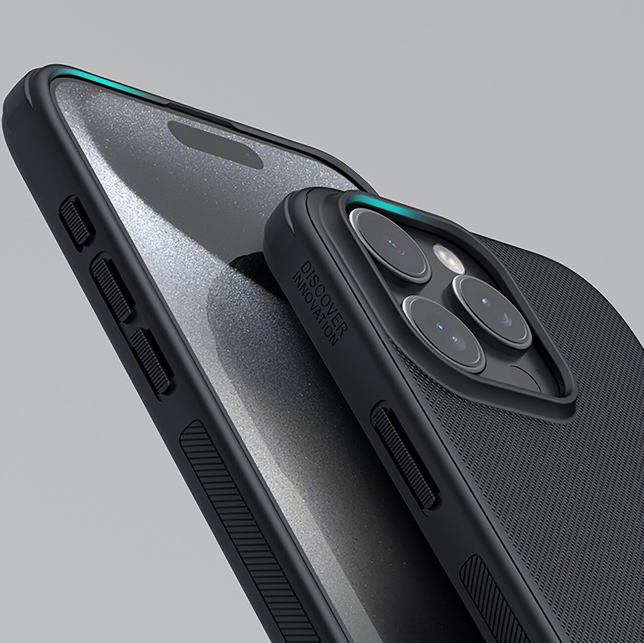Nillkin Super Frosted Shield Pro-etui til iPhone 16 Pro - sort