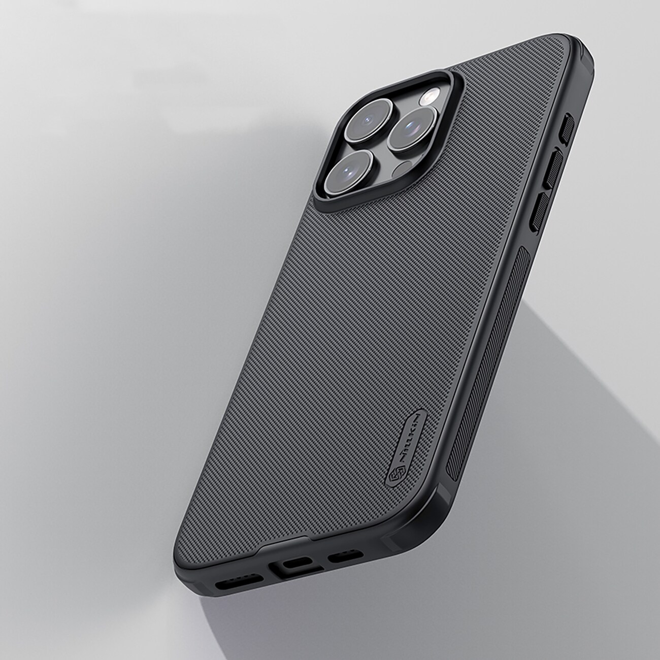 Nillkin Super Frosted Shield Pro-etui til iPhone 16 Pro - sort