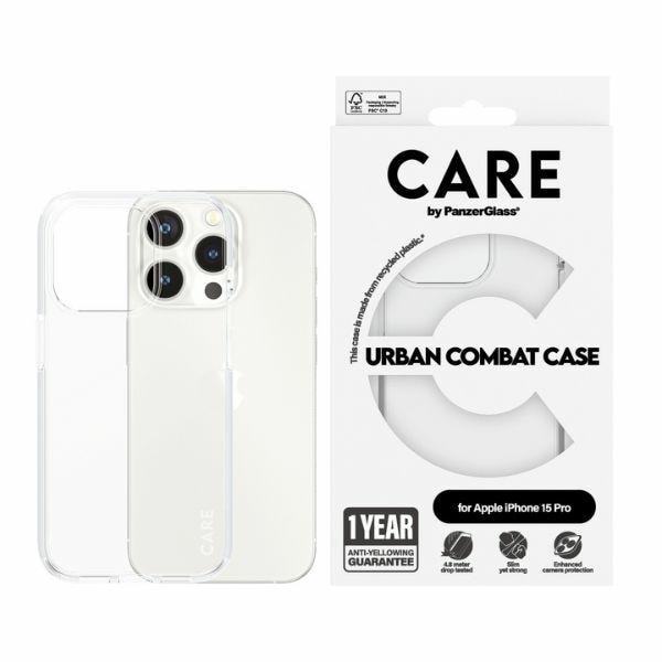 CARE by PanzerGlass Urban Combat-taske til iPhone 15 Pro - Klar