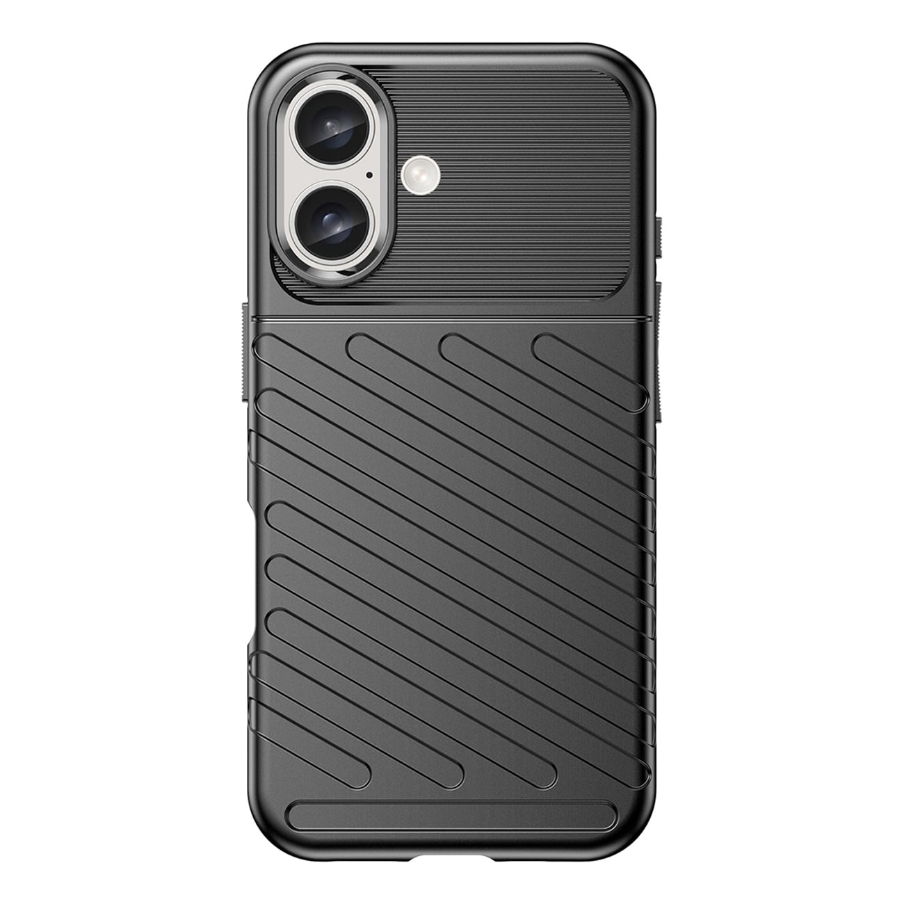 Thunder Case til iPhone 16 Plus Silikoneetui - Sort