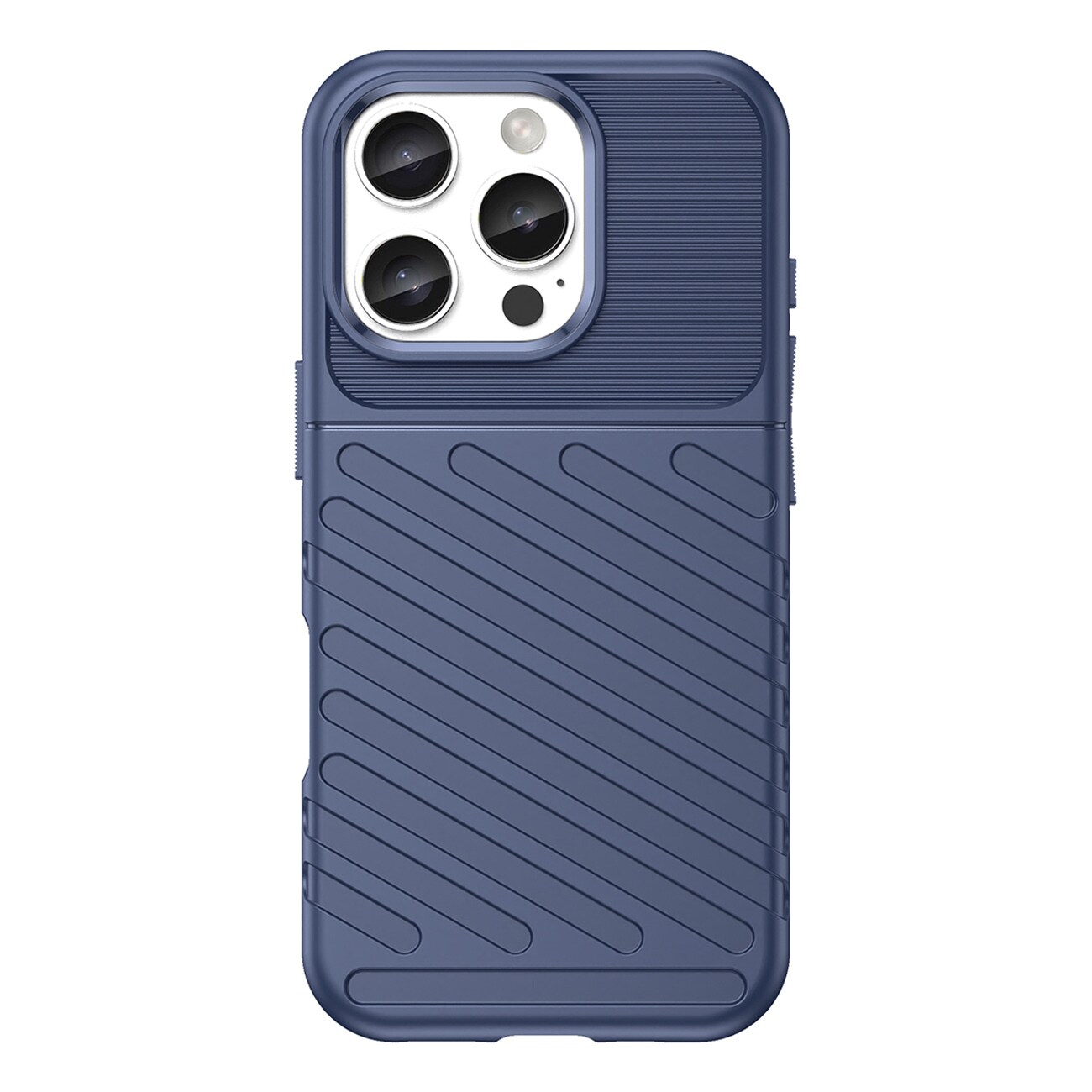 Thunder Case til iPhone 16 Pro silikoneetui - blå