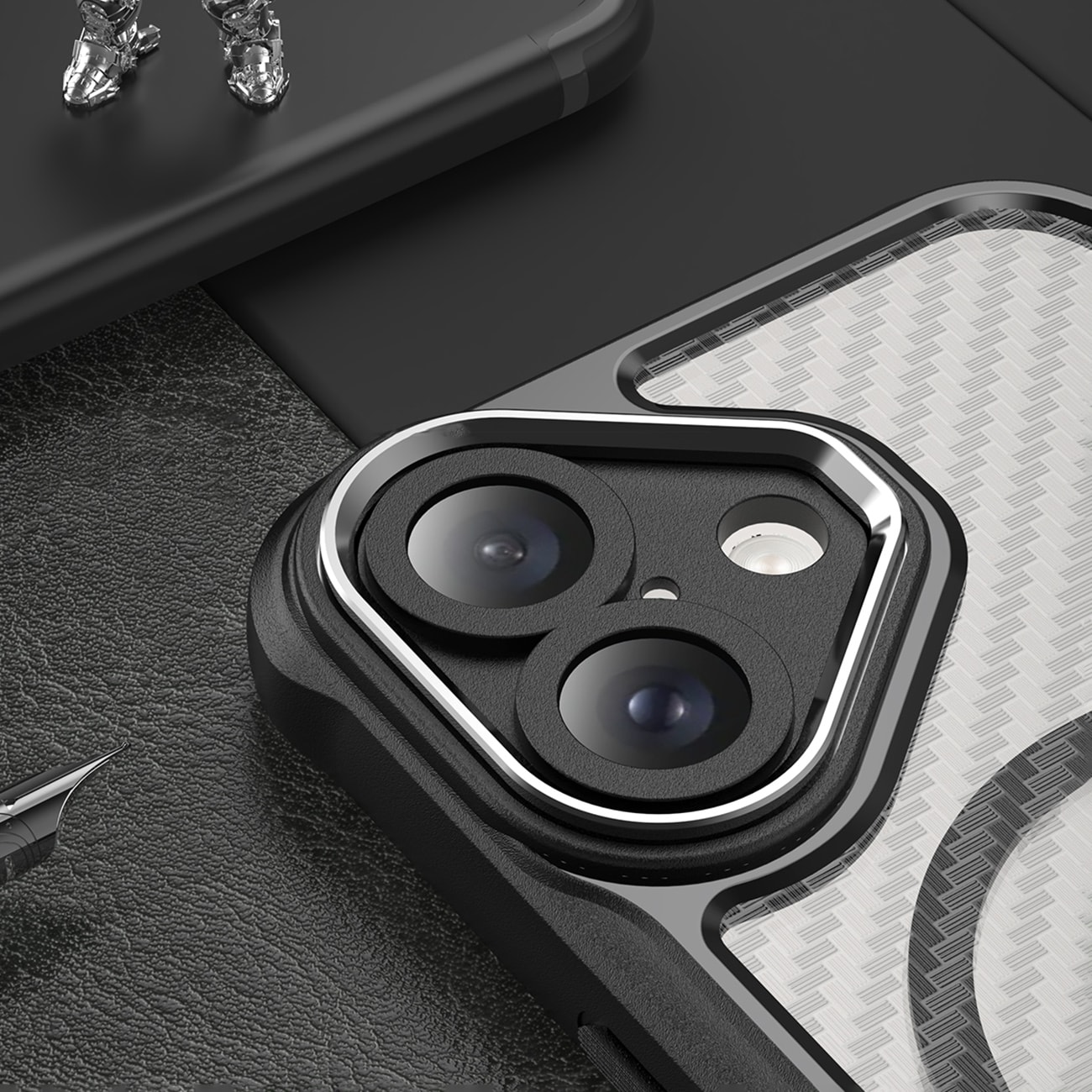 Leading Series MagSafe silikoneetui til iPhone 16 - Sort