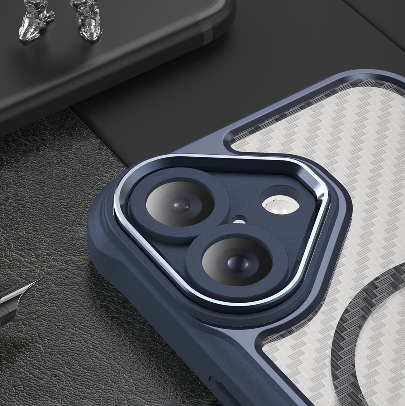 Leading Series MagSafe silikoneetui til iPhone 16 - Blå