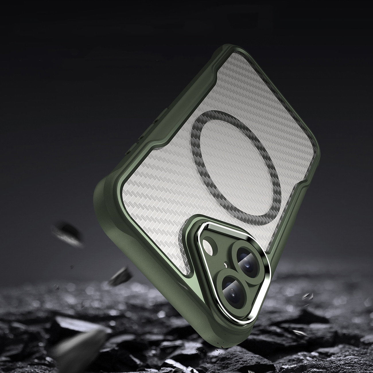 Leading Series MagSafe silikoneetui til iPhone 16 - Grøn