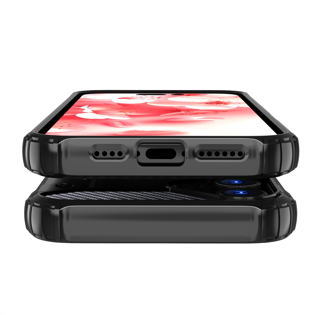 Hybrid Armor iPhone 16 Plus-etui - sort