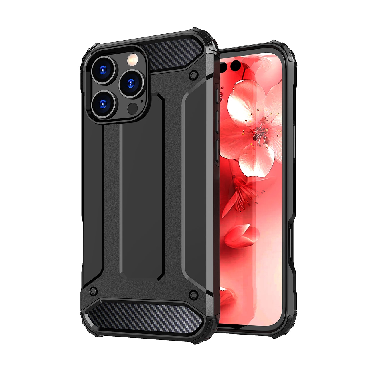 Hybrid Armor iPhone 16 Pro-etui - sort
