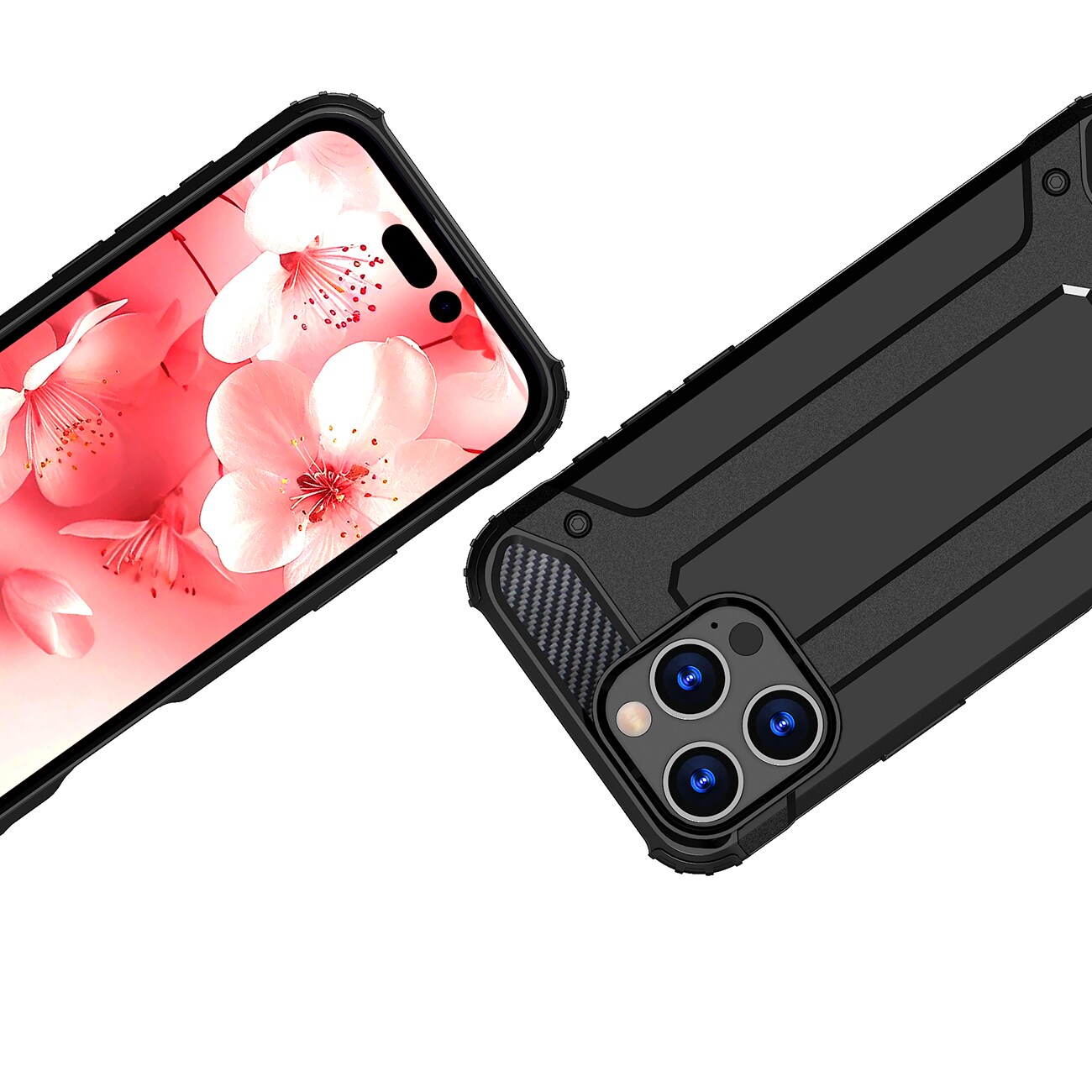 Hybrid Armor iPhone 16 Pro-etui - sort