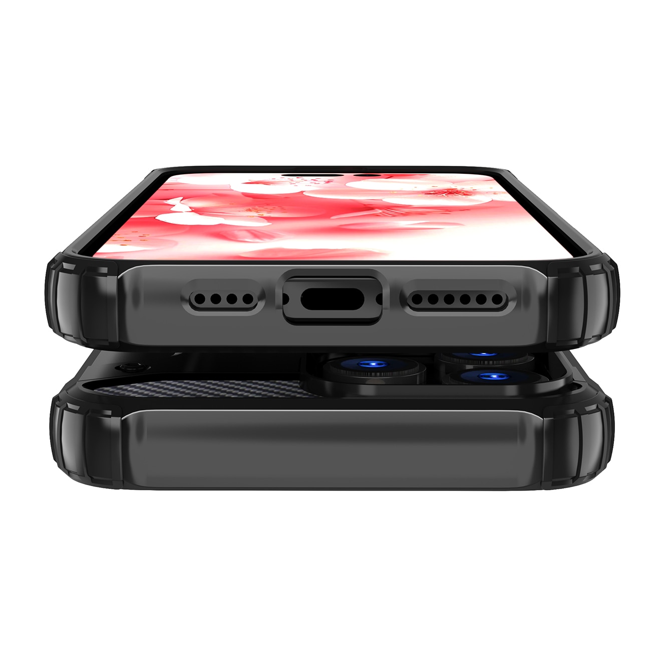 Hybrid Armor iPhone 16 Pro Max-etui - sort