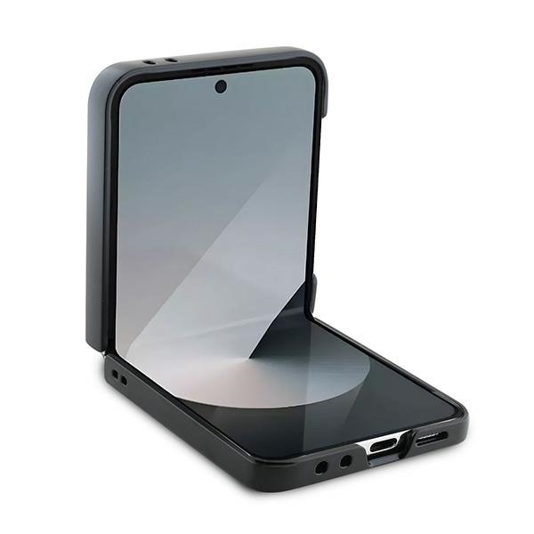 DKNY Repeat Pattern Stack Logo Case til Samsung Galaxy Z Flip6 - Sort