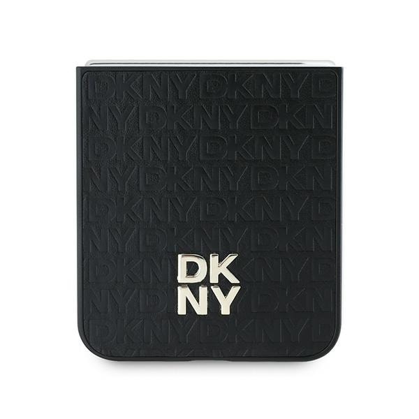 DKNY Repeat Pattern Stack Logo Case til Samsung Galaxy Z Flip6 - Sort