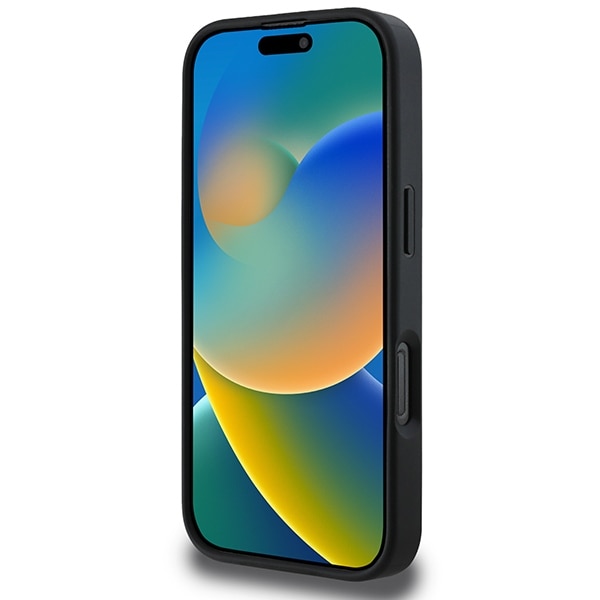 DKNY Ternet mønster & trykte striber Etui til iPhone 16 Pro - Sort