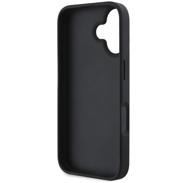 DKNY Ternet mønster & trykte striber iPhone 16 Etui - Sort
