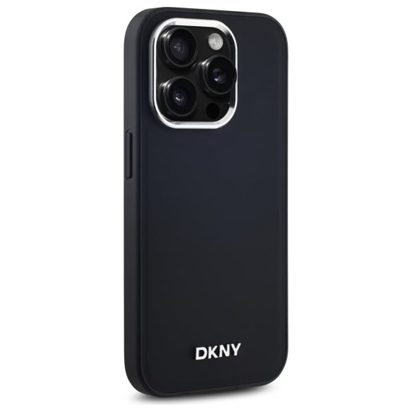 DKNY MagSafe iPhone 14 Pro-etui med almindeligt logo - sort
