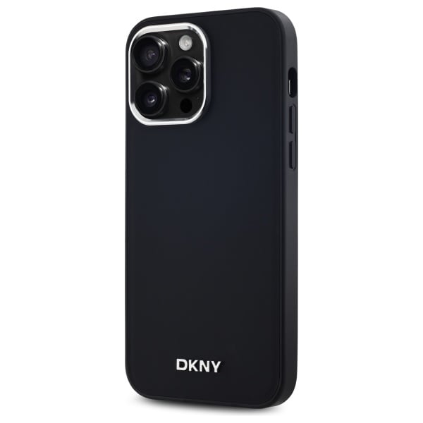 DKNY MagSafe iPhone 14 Pro Max-etui med almindeligt logo - sort