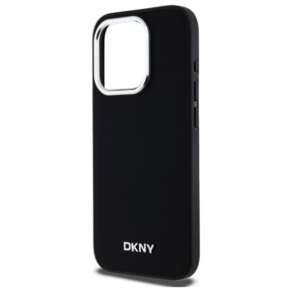 DKNY MagSafe iPhone 15 Pro-etui med almindeligt logo - sort