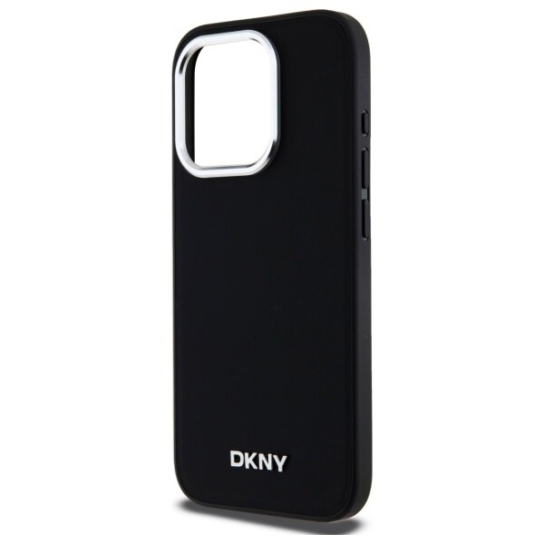 DKNY MagSafe iPhone 15 Pro Max-etui med almindeligt logo - sort