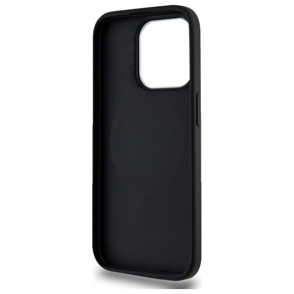 DKNY MagSafe iPhone 15 Pro Max-etui med almindeligt logo - sort