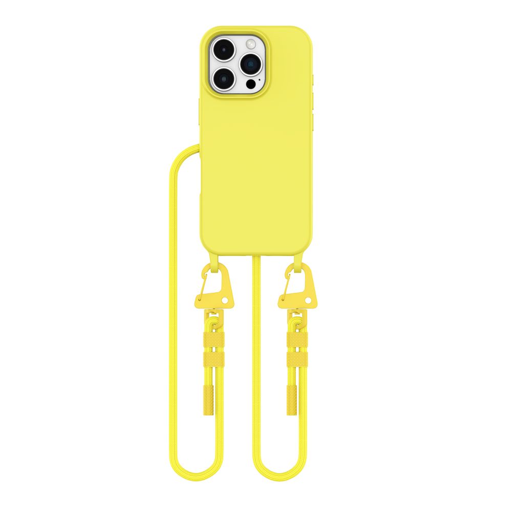 Tech-Protect MagNecklace MagSafe-etui med snor til iPhone 16 Pro Max - Gul