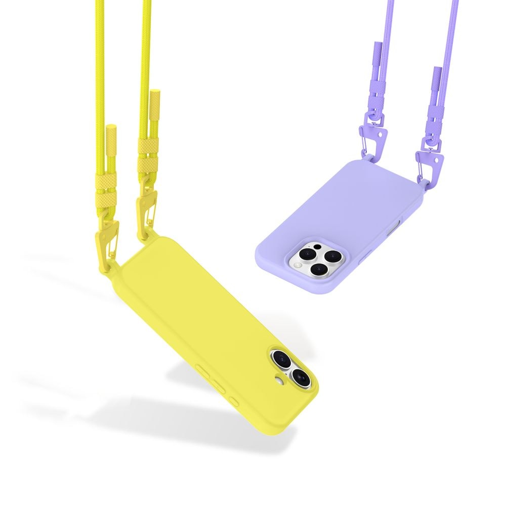 Tech-Protect MagNecklace MagSafe-etui med snor til iPhone 16 Pro Max - Gul