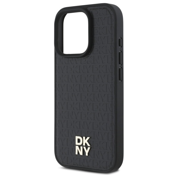 DKNY Repeat Pattern Stack Logo MagSafe iPhone 16 Pro Max-etui - Sort