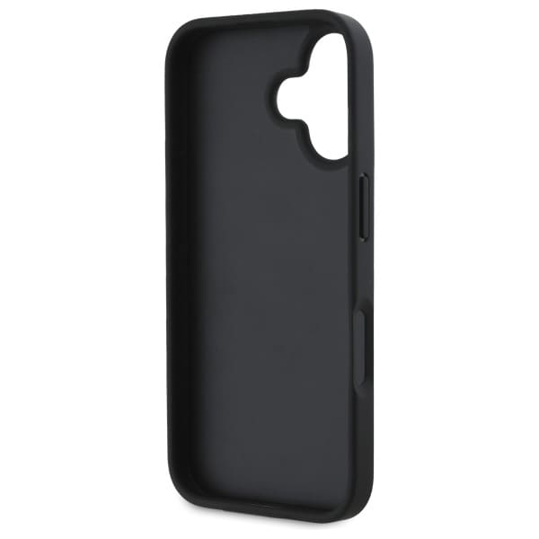 DKNY Texture Pattern Tonal Stripe iPhone 16 Etui - Sort