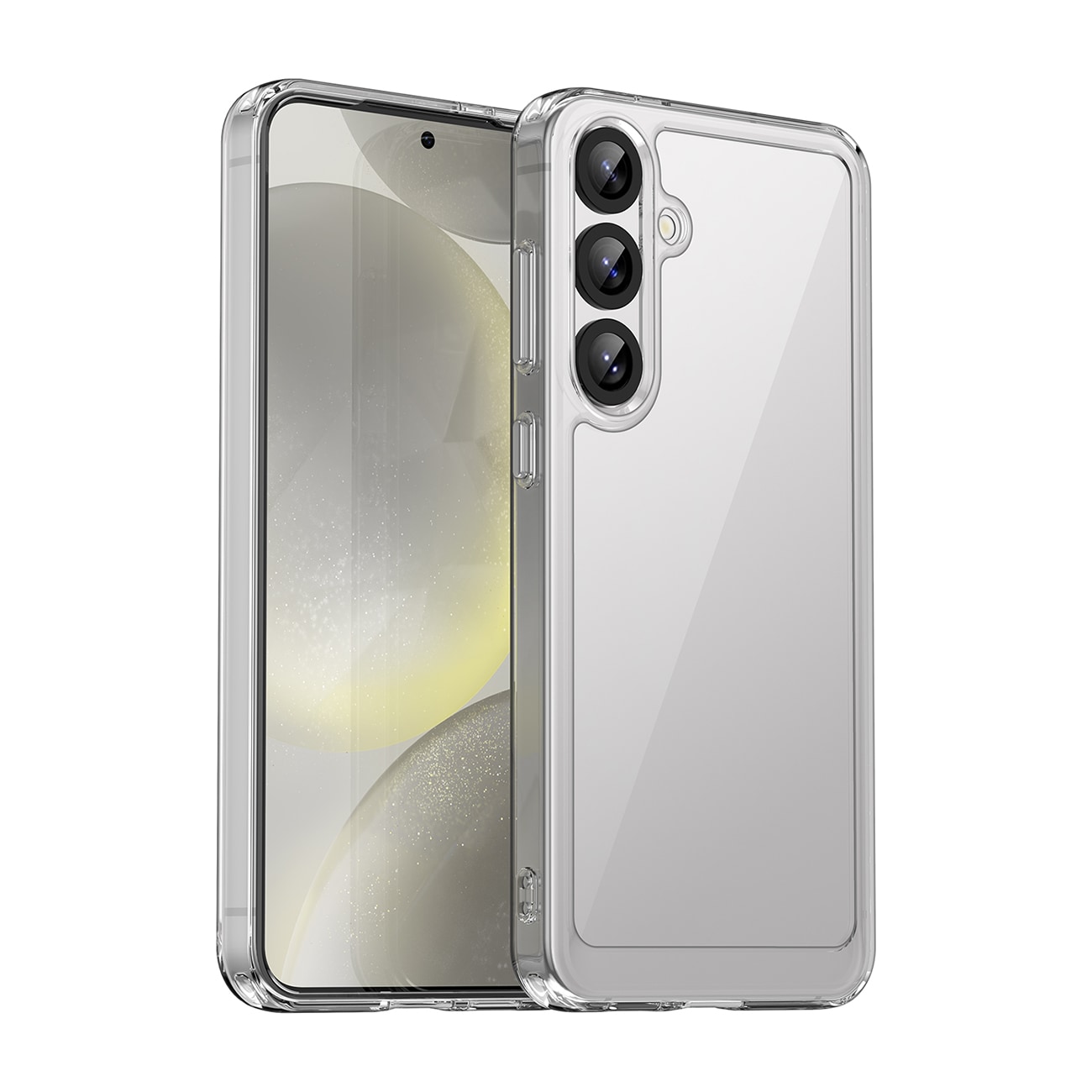 Outer Space-etui med gelramme til Samsung Galaxy S25+ - Transparent