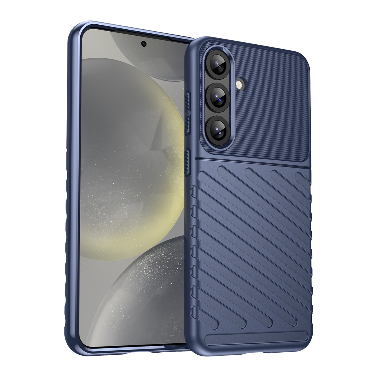 Thunder Case til Samsung Galaxy S25+ pansret silikone cover - Blå