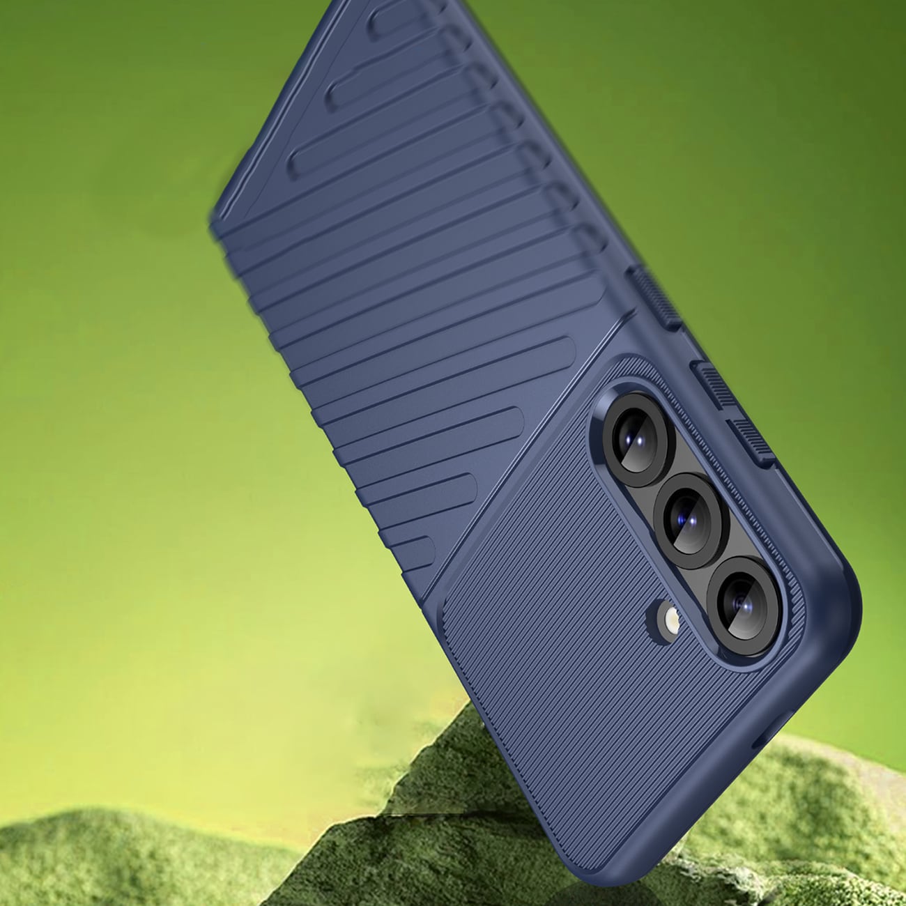 Thunder Case til Samsung Galaxy S25+ pansret silikone cover - Blå