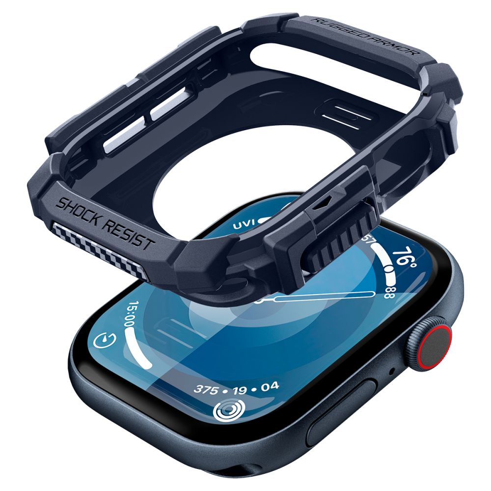 Spigen Robust panseretui til Apple Watch 10 46mm - marineblå