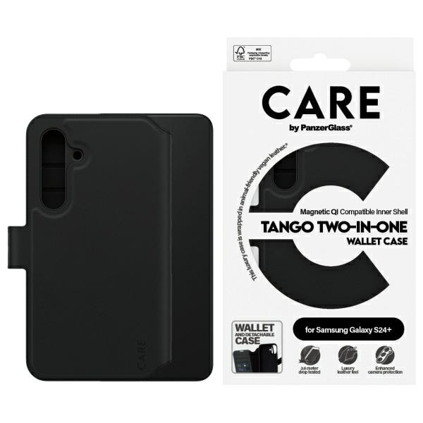CARE by PanzerGlass Feature Tango 2in1 Wallet Case til Samsung Galaxy S24+ - Sort