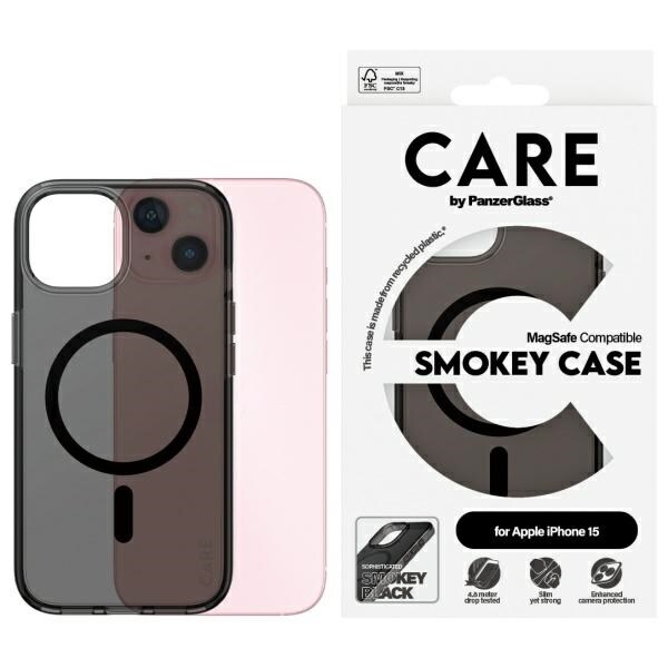 Care PanzerGlass Flagship Case MagSafe til iPhone 15 - Sort