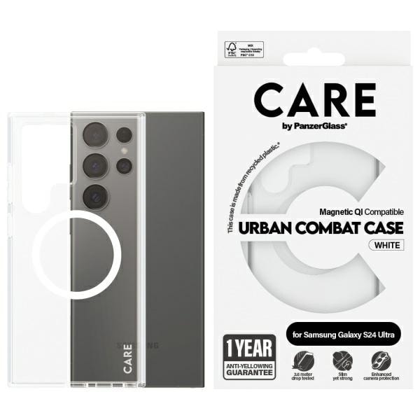 CARE by PanzerGlass Flagship QI-etui til Samsung Galaxy S24 Ultra - Transparent