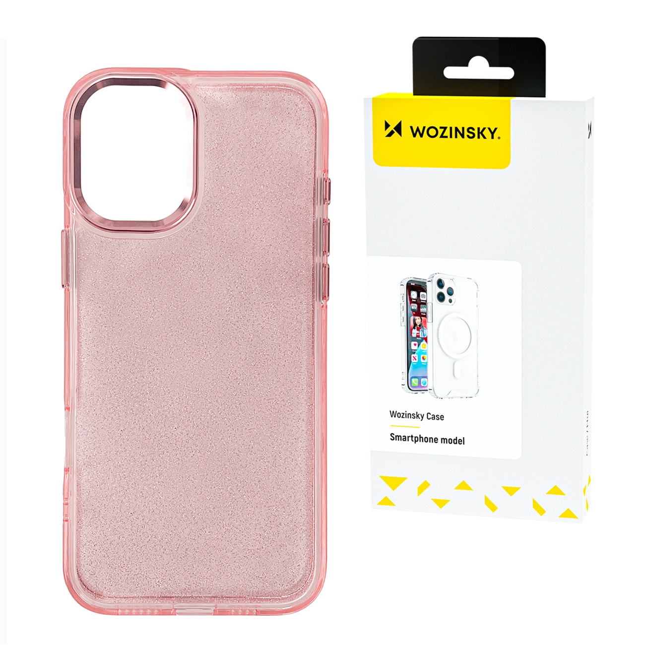 Wozinsky Glitter-etui til Samsung Galaxy S25+ - Pink med glitter