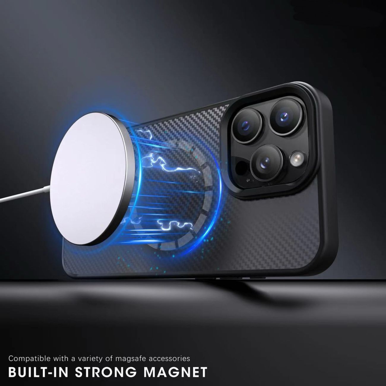 Wozinsky Kulfiberetui med MagSafe til Samsung Galaxy S25+ - Brun