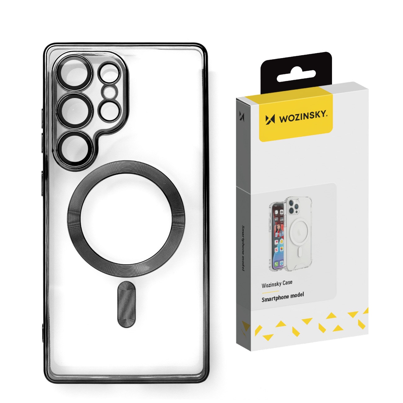 Wozinsky Galvaniseret etui med Magsafe til Samsung Galaxy S25+ - Sort