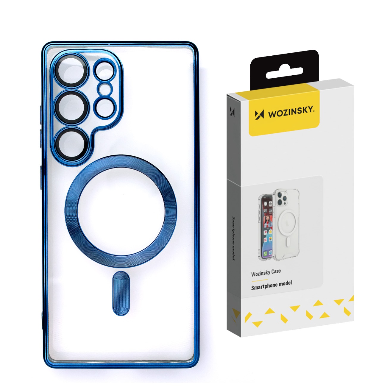 Wozinsky Galvaniseret etui med Magsafe til Samsung Galaxy S25+ - Blå