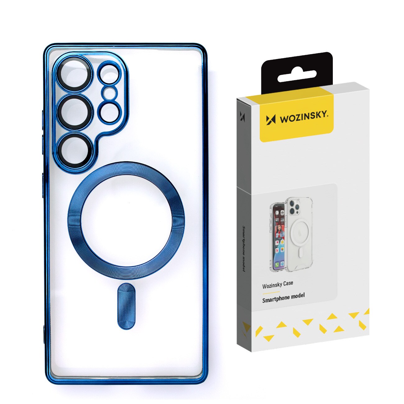 Wozinsky Galvaniseret etui med Magsafe til Samsung Galaxy S25 - Blå