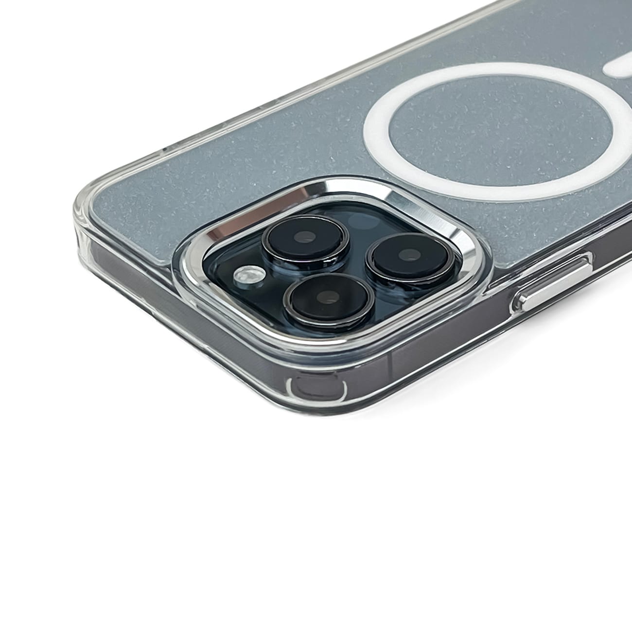 Wozinsky Glitteretui med Mag Safe til Samsung Galaxy S24 FE - Klar med glitter