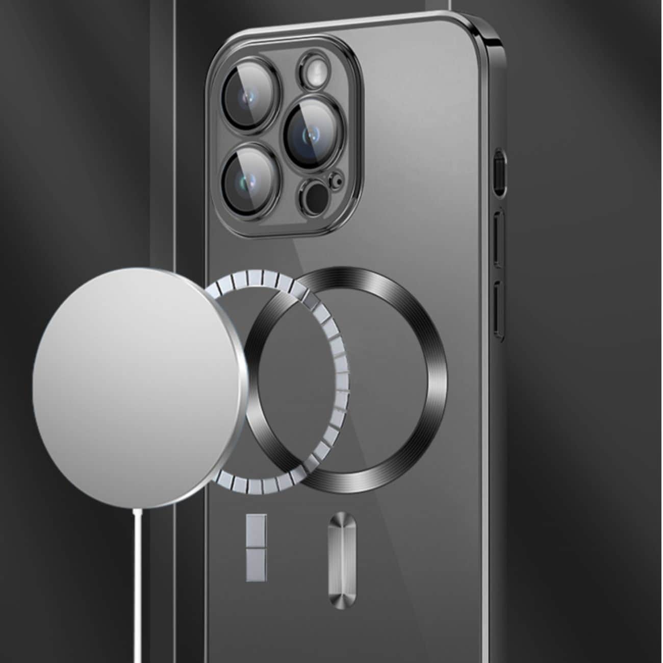 Wozinsky Galvaniseret Magsafe-etui til Samsung Galaxy S24 FE - Sort