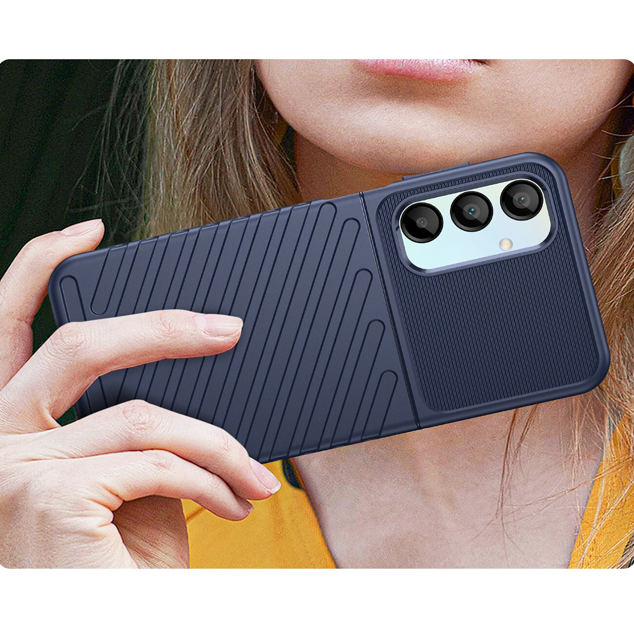 Thunder Case til Samsung Galaxy A26 pansret silikone cover - blå