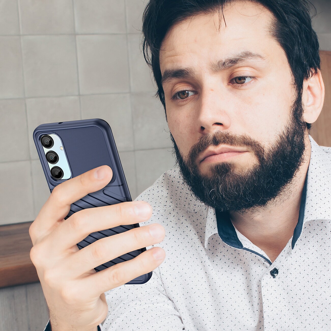 Thunder Case til Samsung Galaxy A26 pansret silikone cover - blå